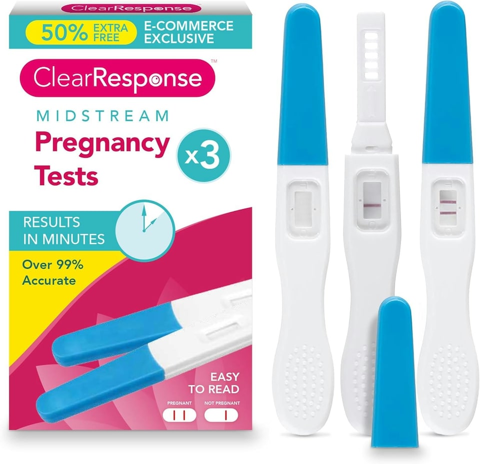 image 1 of SOL 3pk Clear Response Midstream Early Pregnancy Test