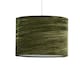 image 2 of Set of 2 Green Crushed Velvet 30cm Pendant Lightshades Green