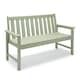 image 1 of Vonhaus Westport Sage Green Garden Bench 2 Seater HDPE