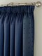 image 4 of Adison Lined Pencil Pleat Taped Curtains - 229cm x 183cm - Navy