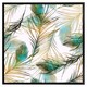 image 1 of Imprints peacock feathers (Picutre Frame) Black | XS