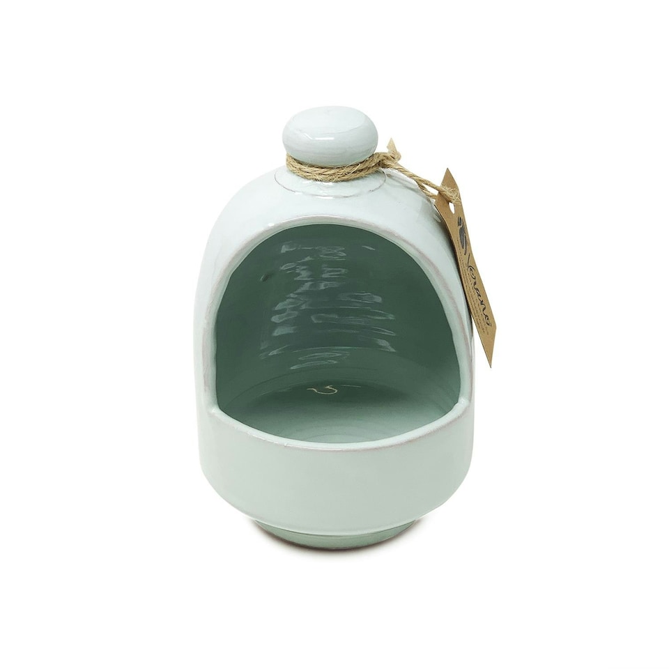 image 1 of Verano Spanish Ceramics Rustic Pastel Salt Pig - 11cm Green