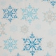 image 2 of Creative Converting Plastic Snowflake Party Table Cover - White/Blue - One Size