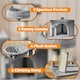 image 4 of Yaheetech 175 cm Plush Cat Tower with Condos Light Grey