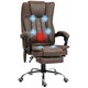 image 1 of Vinsetto 6-Point Vibrating Heat Massage Chair w/ Microfibre Upholstery Brown