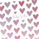 image 4 of Girl Birth Congratulations Card - Pink Hearts
