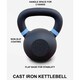 image 7 of Northern Cast Iron Kettlebells 2Kg