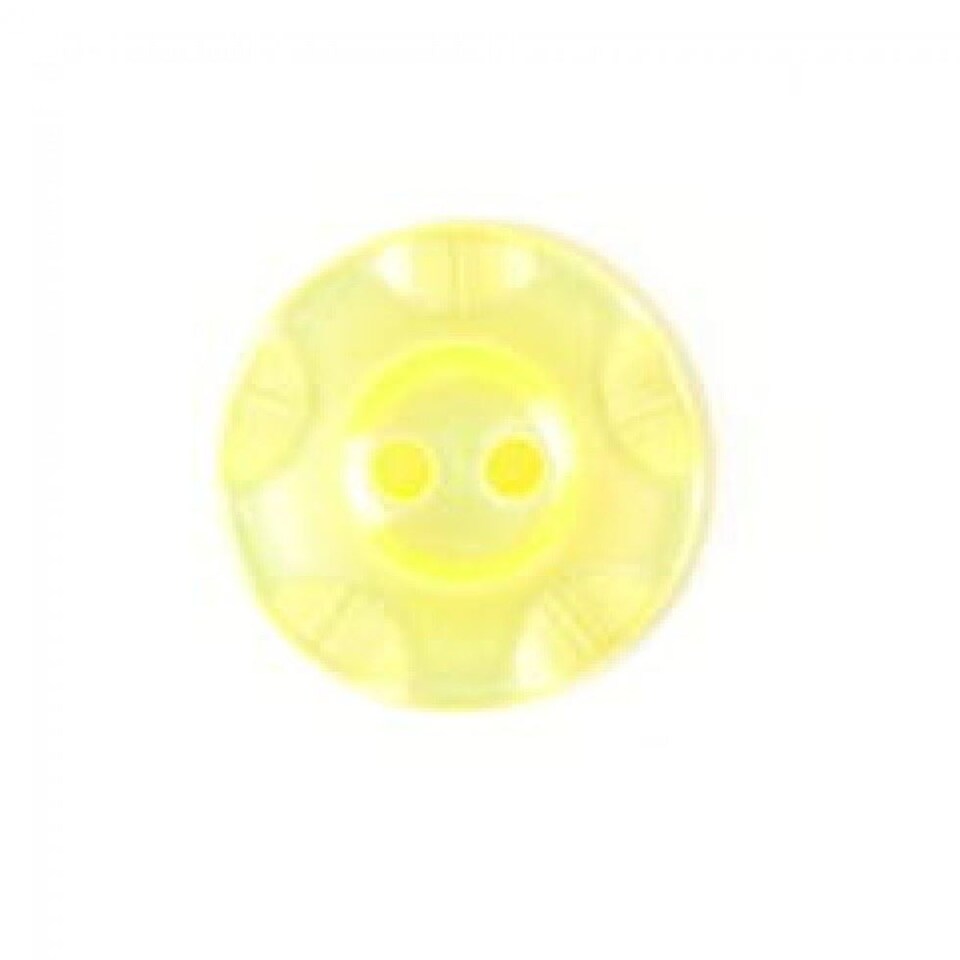 Crendon Yellow Round Floral Buttons for Dressmaking - 16mm - per value pack of 50