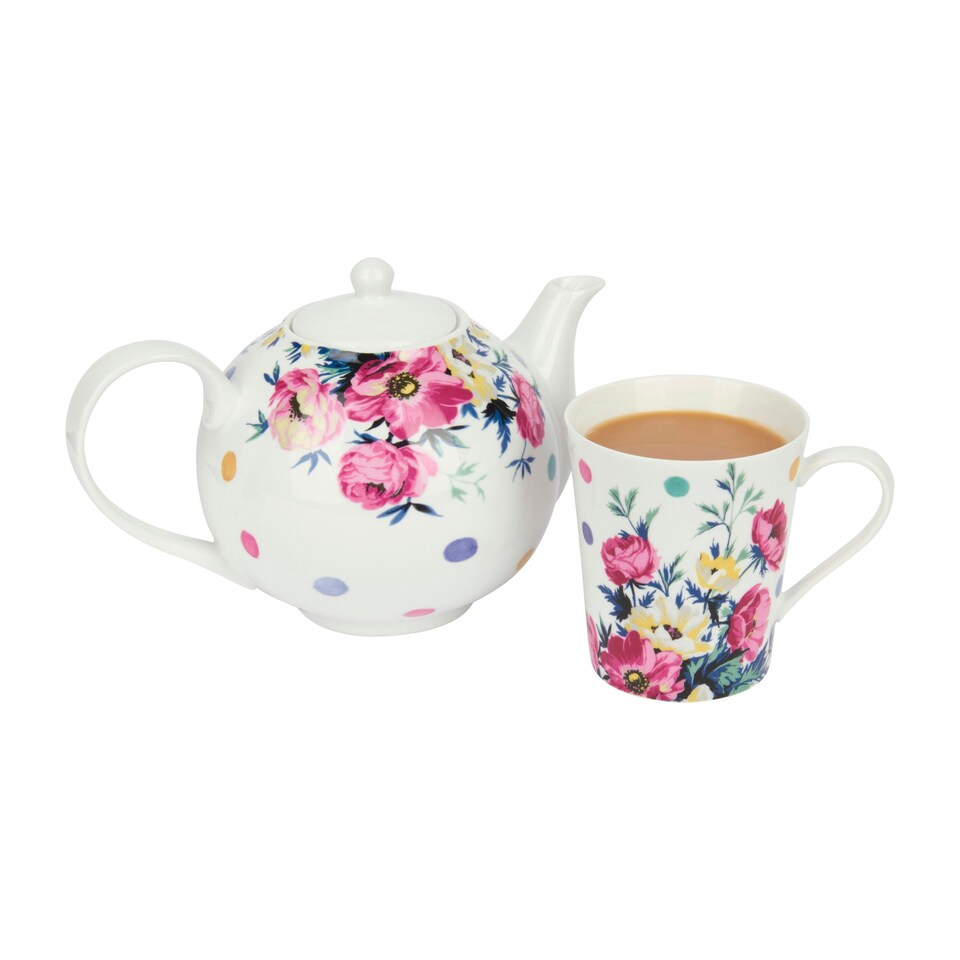image 1 of Mikasa Clovelly Porcelain 330ml Nautical Conical Mug Blue