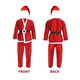 image 4 of Budget Santa Costume with Glasses, Gloves & Eyebrows | Red | S