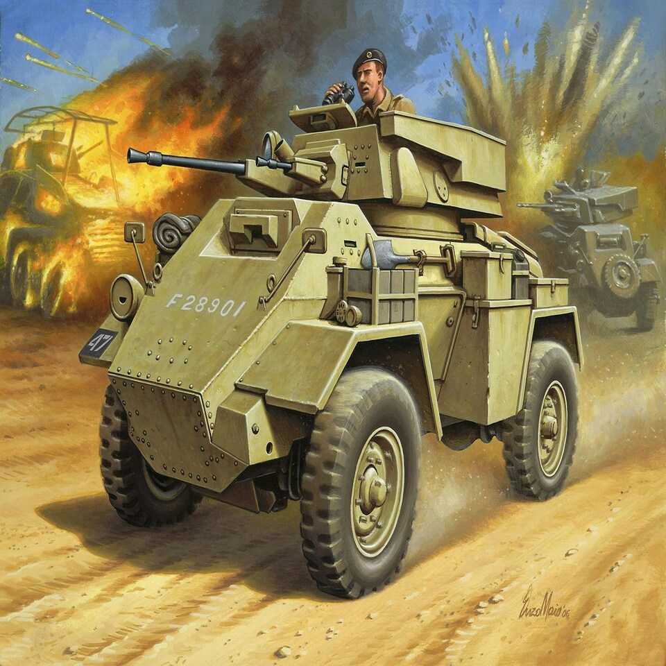 Revell British Humber Mk.II Model Set (1:76 Scale)