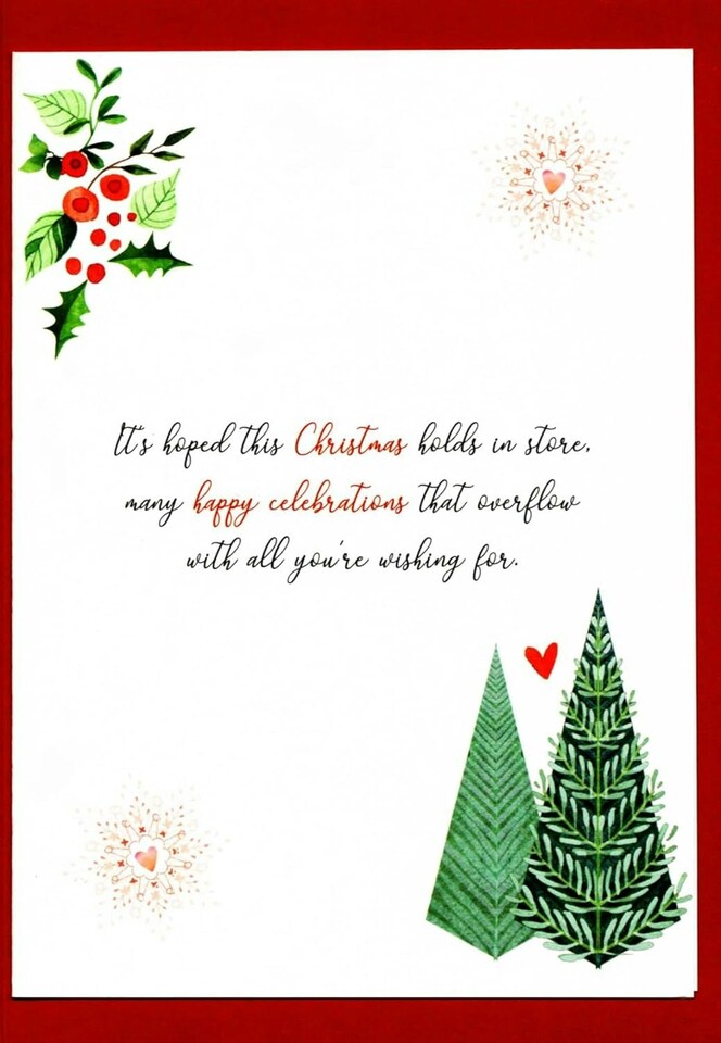 image 1 of Embellished Magnifique Sister & Brother-In-Law Large Christmas Card