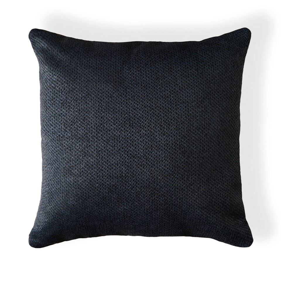 image 1 of BHS Snow Fleece Cushion, Charcoal