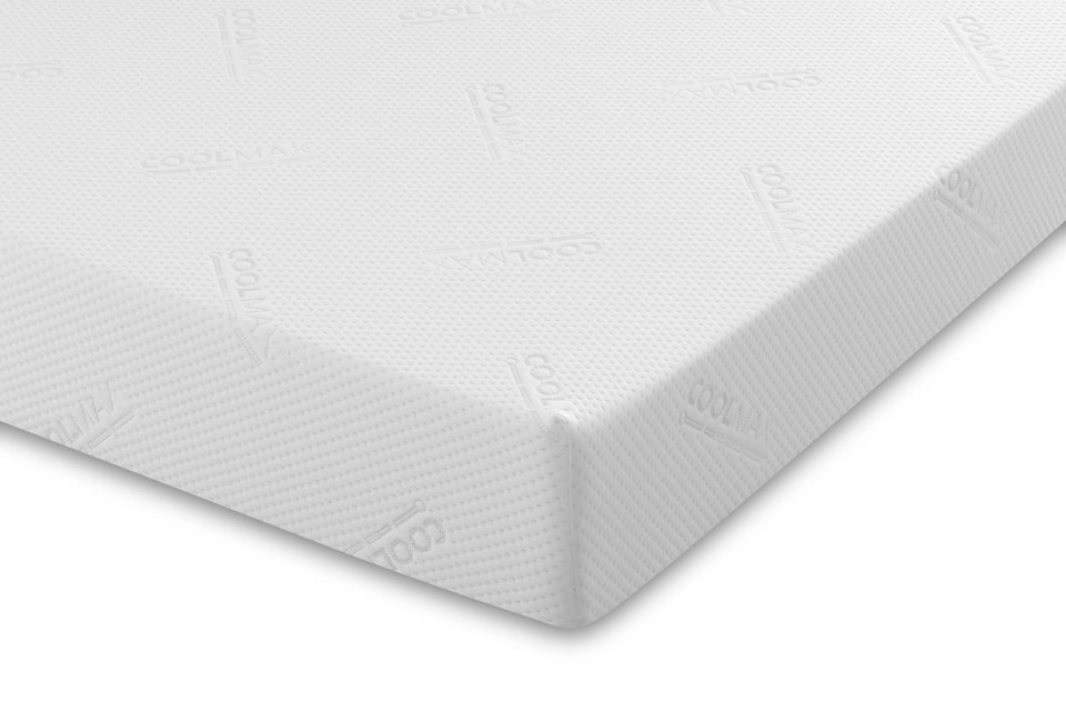 image 1 of CoolMax All Foam Memory Foam Mattress - 6 inch Deep, Temperature-Regulating Comfort | White