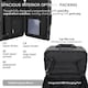 image 5 of Carry-On Suitcase 20”– Lightweight Zipperless Cabin Luggage with TSA Lock, USB Port, Cup Holder & Silent Spinner Wheels – Premium Polycarbonate Hard Shell
