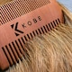 image 8 of Kobe Pro Wood Double Sided Beard or Moustache Comb