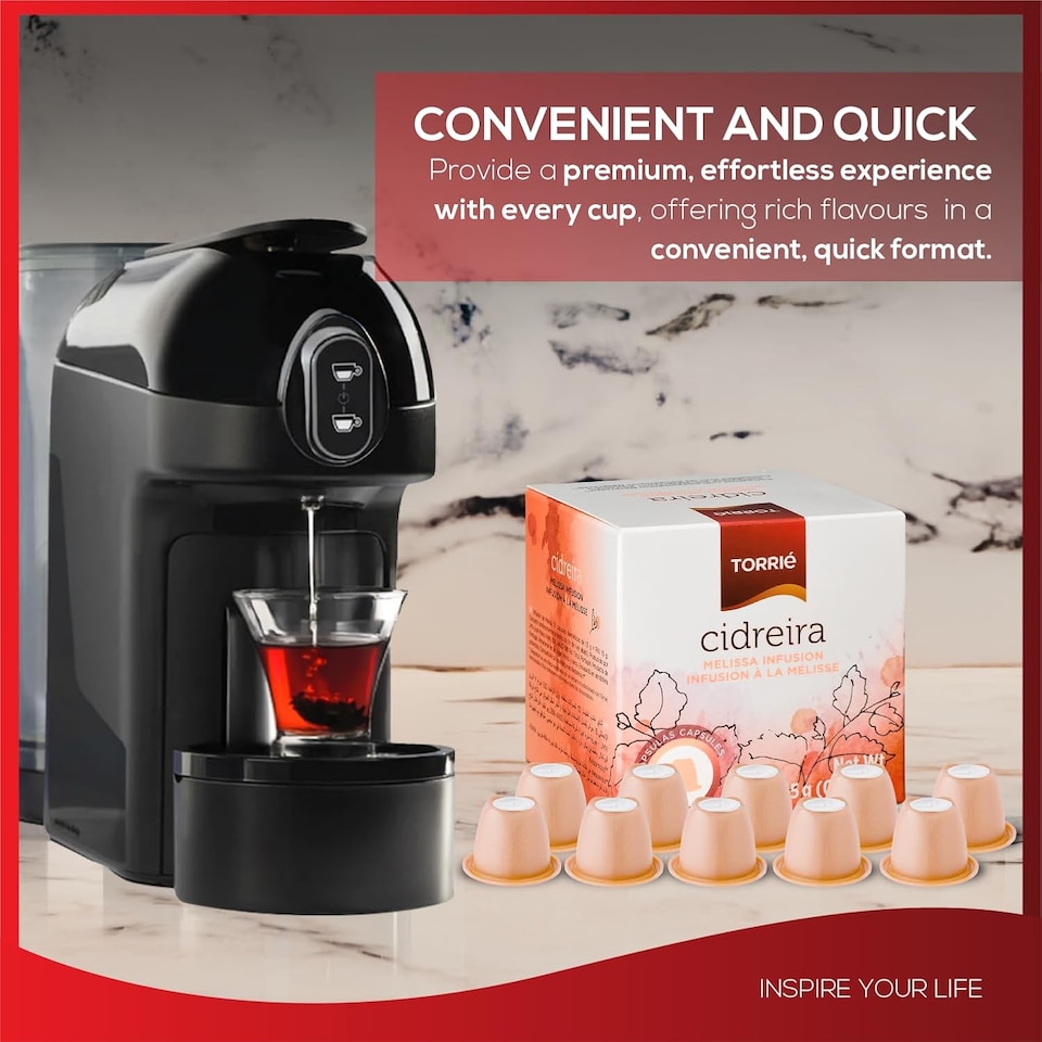 image 1 of Lemon Balm Tea Nespresso Compatible Coffee Machine Capsules (30 Pods)