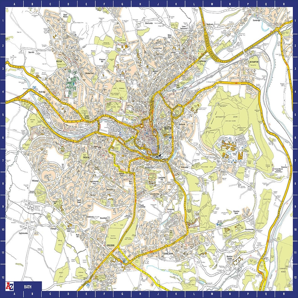image 1 of A to Z Map of Bath 1000 Piece Jigsaw