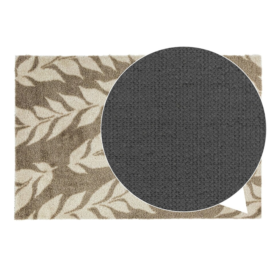 image 1 of JVL Mega Doormat - 50x75cm, Leaves