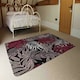 image 3 of Tropical Leaves in Red, White & Grey (Rug) Multi | XL: 160x230cm
