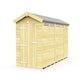 image 1 of 4 x 11 Feet Apex Security Shed - Single Door - Wood - L329 x W118 x H217 cm | Brown