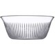 image 5 of Fruit Vegetable Salad Mixing Dessert Textured Glass Serving Bowl 24cm | Clear | Set of 1