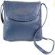 image 1 of Soft Premium Leather Shoulder / Cross Body Bag Blue | Blue