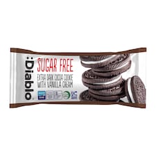 Diablo Sugar Free Dark Cocoa and Vanilla Cream Cookie 44g
