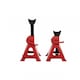 image 9 of 3 Ton Heavy Duty Ratchet Jack Lifting Axle Stands - Set of 2 | Red