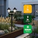 image 5 of Gardenwize Solar Double Head Garden Post Light LED 3 in 1