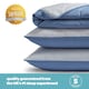 image 8 of Silentnight Summer Breeze Seersucker Coverless Duvet 2.5 Tog Blue Light Grey | Blue | Blue | King