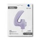 image 2 of Satin Lilac Number 4 Giant Foil Helium Balloon 102cm / 40 in