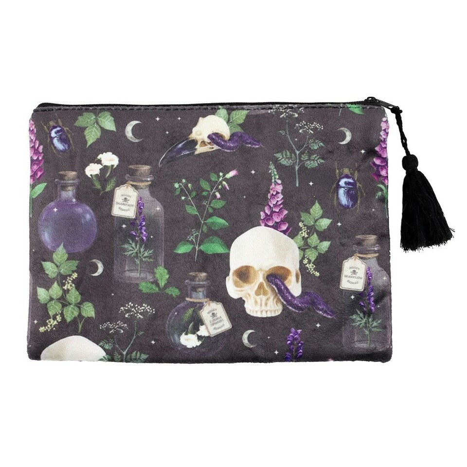 image 1 of Something Different Venom & Vines Toiletry Bag - Black - One Size