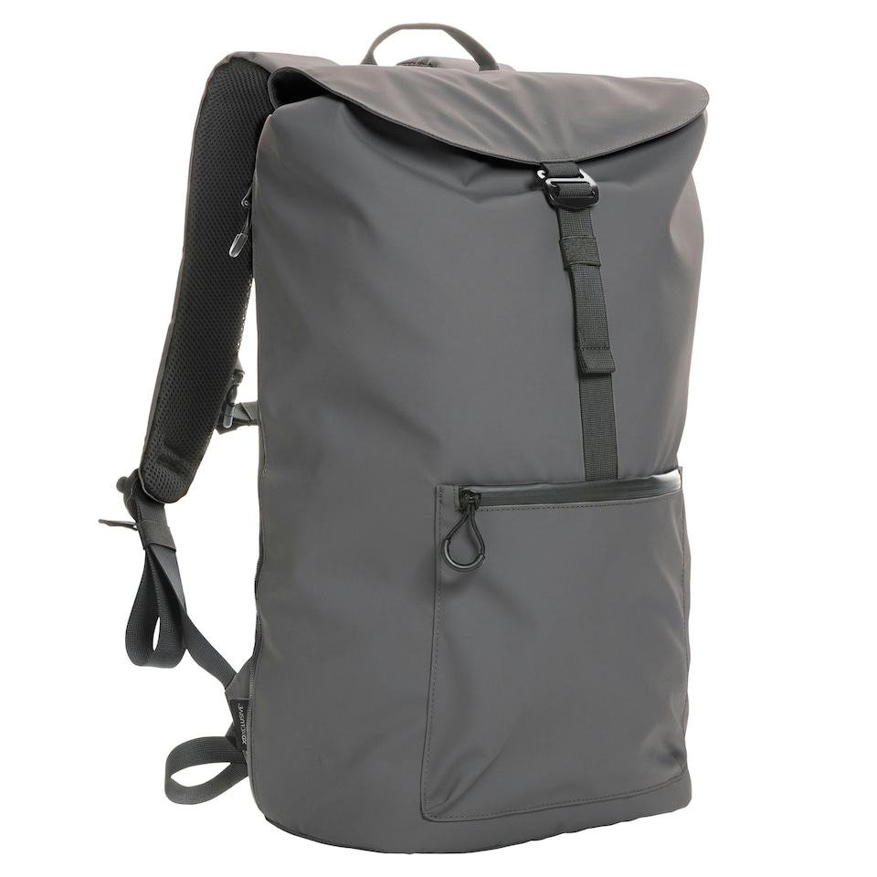 image 1 of XD Collection Impact Aware Flap Top RPET Water Resistant Laptop Backpack - Anthracite - One Size | Grey