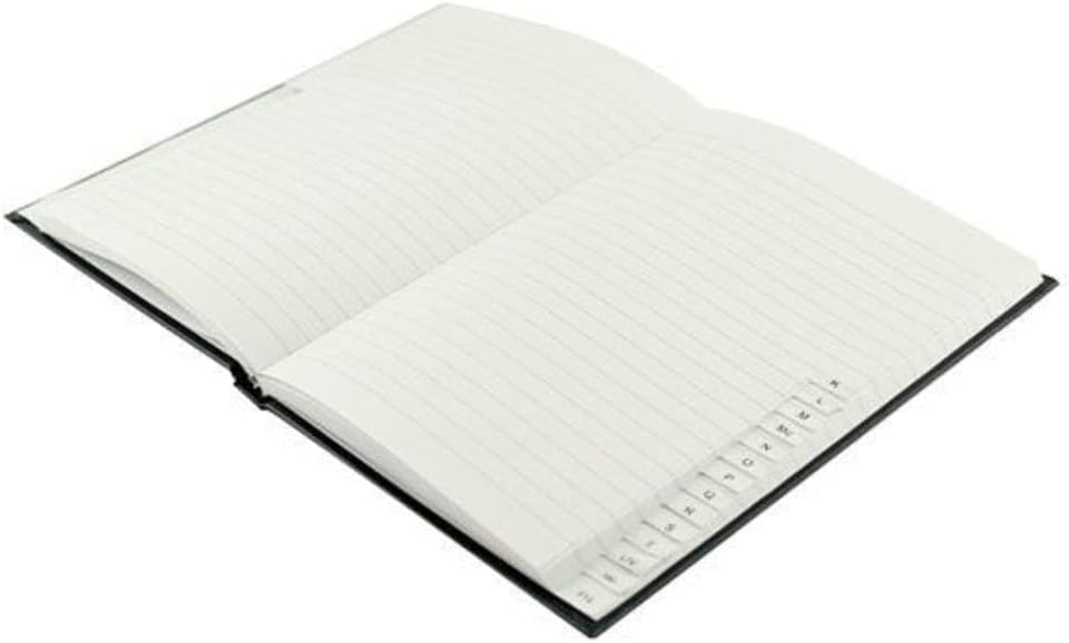 image 1 of A5 192 Pages Casebound Index Notebook