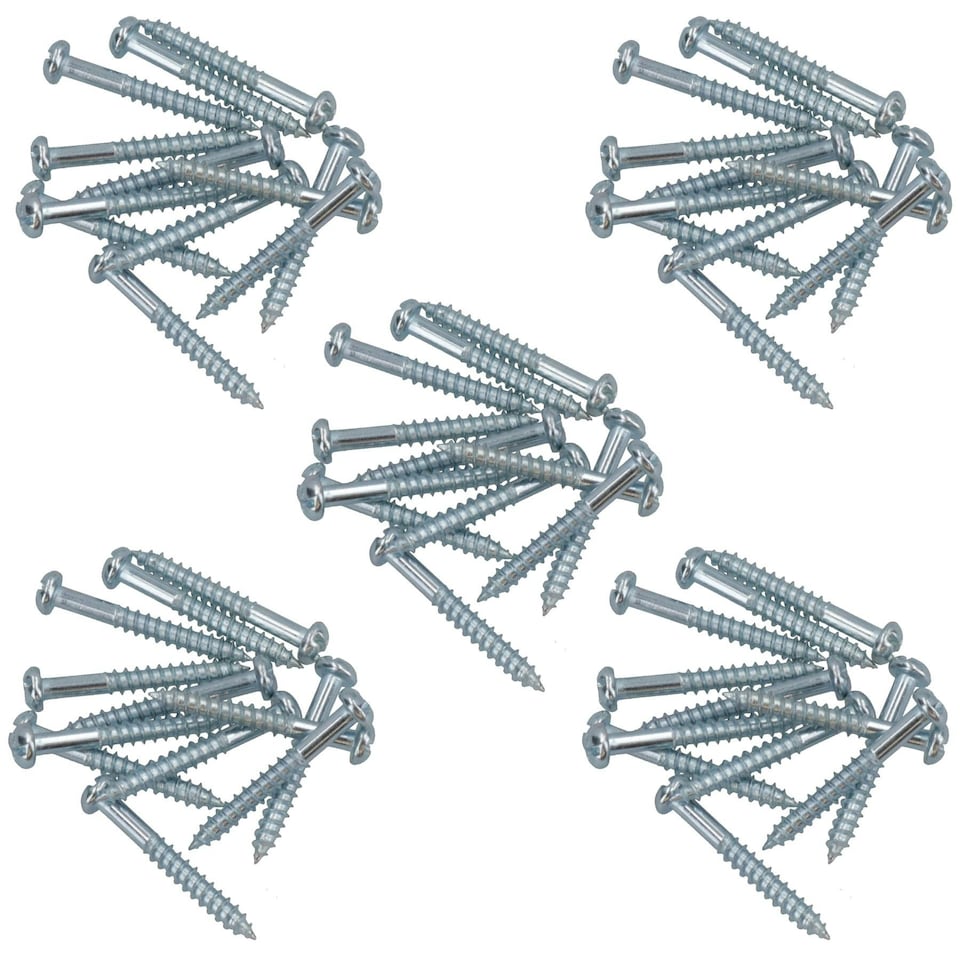 image 1 of PH2 Dome Headed Phillips Wood Screws 4mm x 30mm Fastener Fixings 60pc