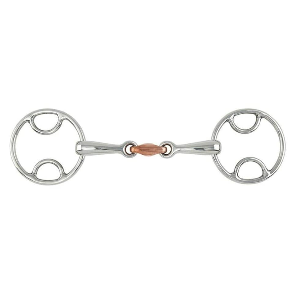Shires Copper Lozenge Horse Bevel Bit - Silver - 70mm x 6in x 16mm