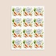 image 3 of Happy Easter Carrots Square Stickers 65mm - Sheet of 12