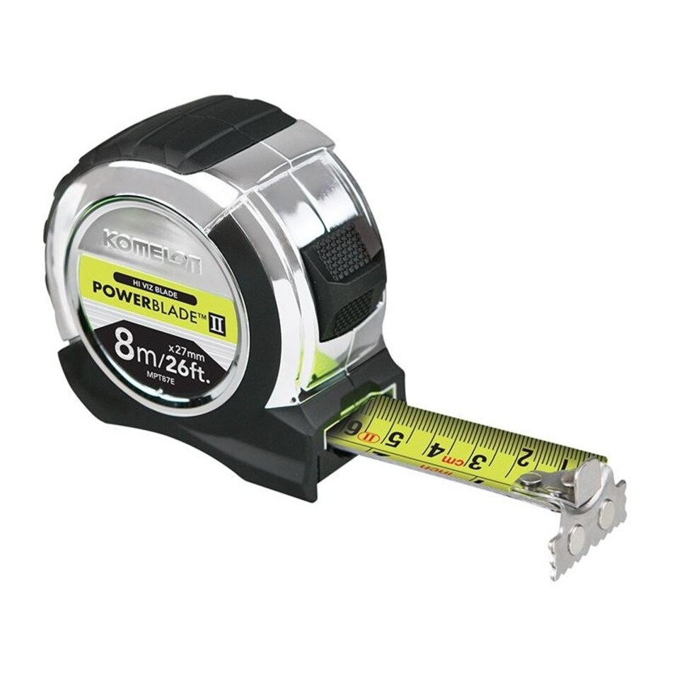 Komelon Powerblade Ii Pocket Tape - Multi Colour - 8m/26ft (Width 27mm)