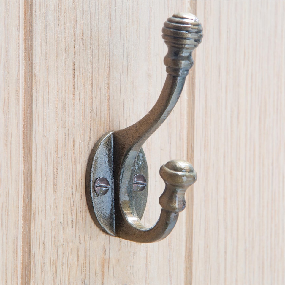 image 1 of Hammer & Tongs Ball End Hat & Coat Hook - W30mm x H95mm - Raw