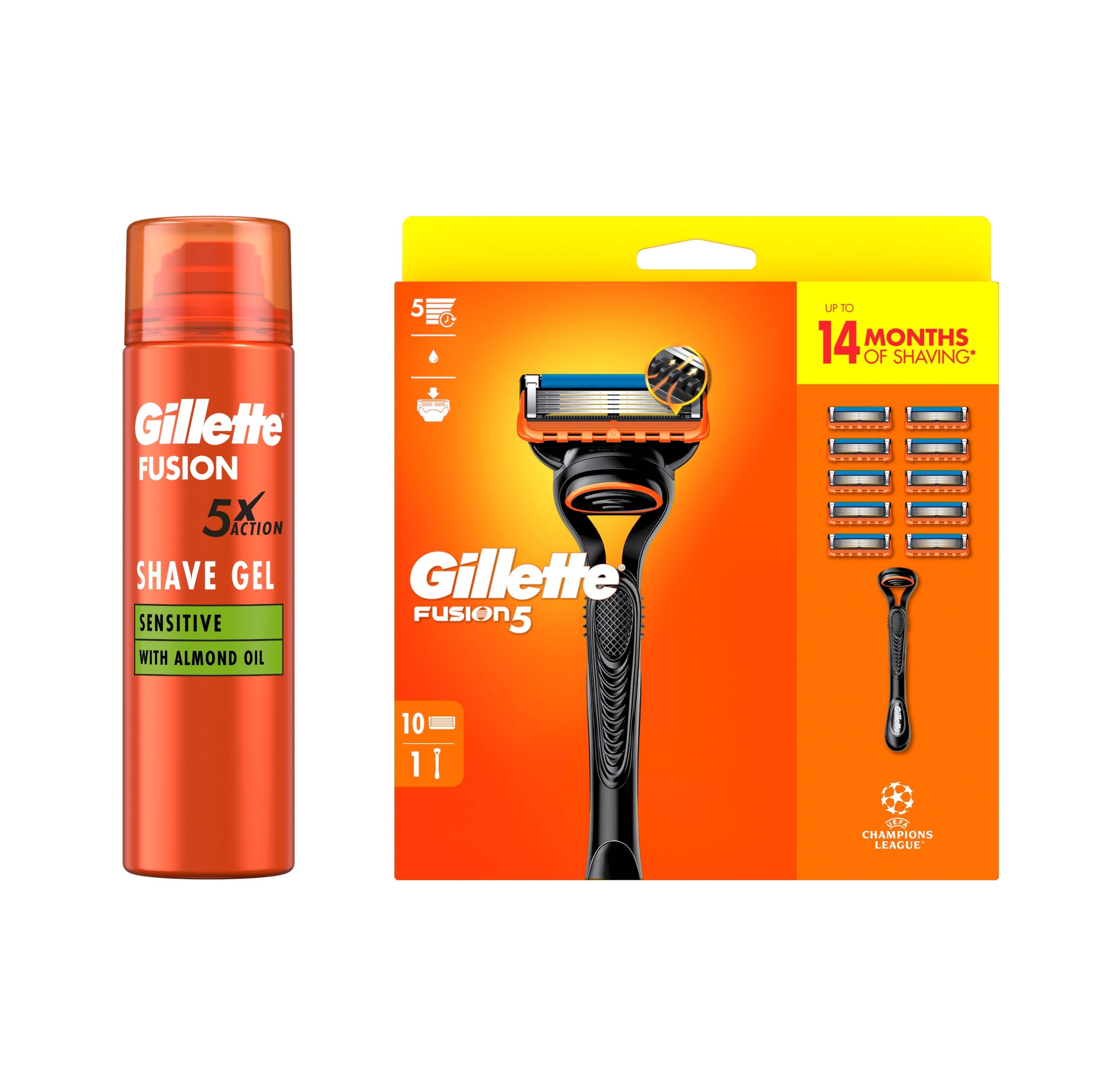 Gillette Fusion Razor, Heavy User Bundle