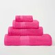 image 8 of OHS 4 x Luxury 100% Cotton 500GSM Bathroom Bath Sheet Towel Pink | Bright Pink | Bath sheet