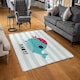 image 2 of Ahoy! Whale (Rug) Blue | XL: 160x230cm