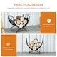 image 5 of Outsunny Iron Folding Arced Firewood Log Holder Leaf Scroll Panel Indoor Outdoor