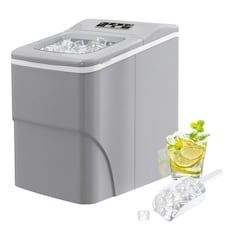 HOMCOM Ice Maker 12kg/24H Production with Scoop Basket for Home Office Black