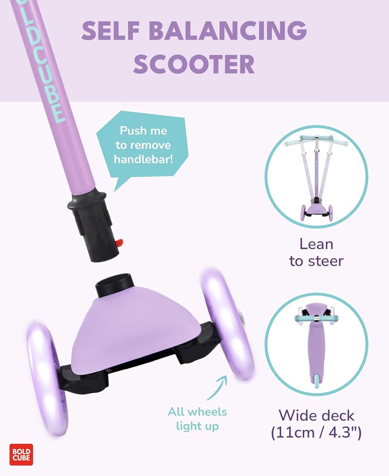 image 1 of Teeny 3 Wheel Scooter | Purple | Purple