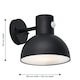 image 4 of Arkle - Black Motion Sensor Outdoor Wall Light