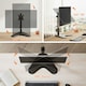 image 3 of VonHaus Height Adjustable Single Monitor Stand for 13-32" Screens