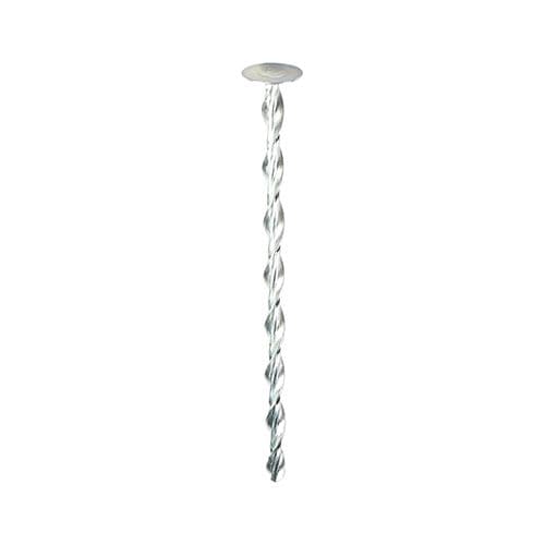 Timco - Helical Flat Roof Fixing - Zinc (Size 8.0 x 90 - 25 Pieces)