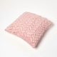 image 5 of Homescapes Grace Pleated Pink Velvet Cushion - 45 x 45 cm | Multi | 45 x 45 cm | 1
